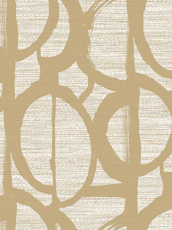 Pendelton wallpaper in oro color - pattern number TH91705 - by Seabrook in the Fibers and Threads collection