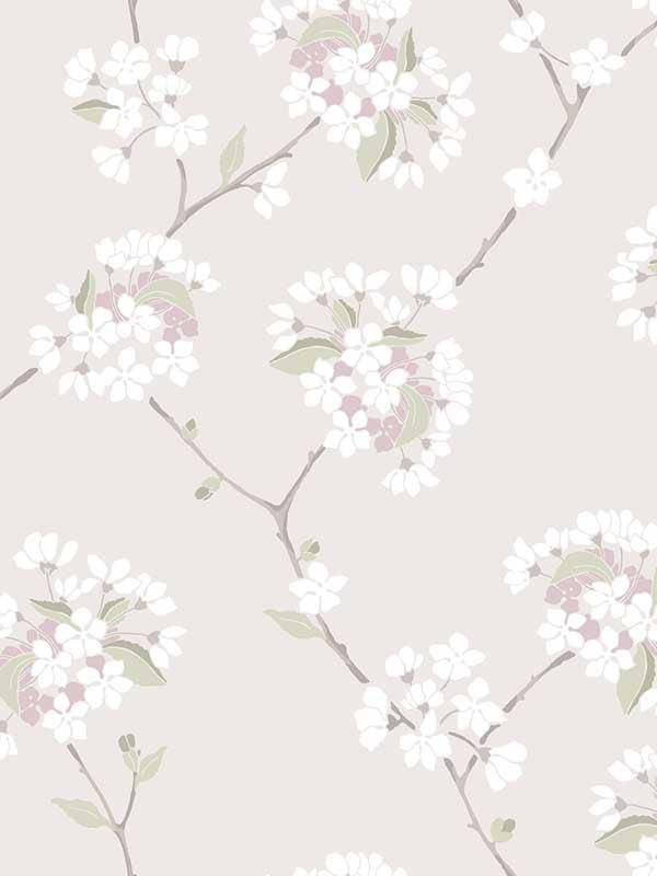 Wilma wallpaper in whisper color - pattern number WDR1015.WT.0 - by Winfield Thybony in the Archival Wallpaper Collection collection