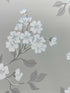 Blomma wallpaper in grey color - pattern number WDR1024.WT.0 - by Winfield Thybony in the Archival Wallpaper Collection collection