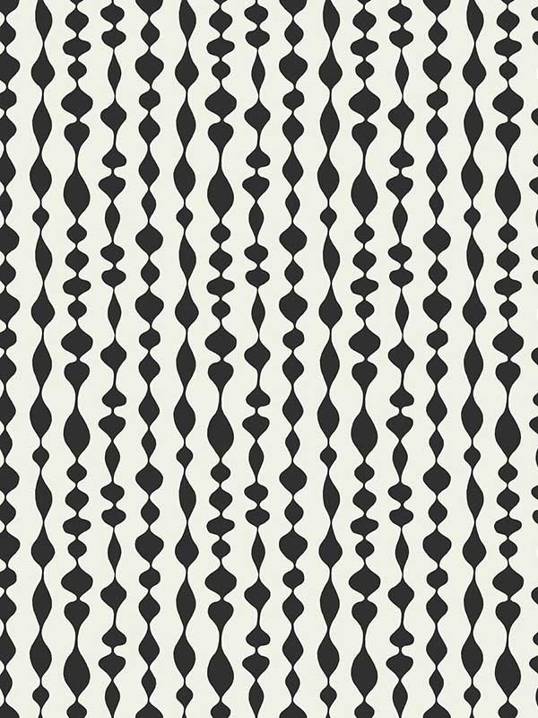 Alfie wallpaper in graphite color - pattern number WDR1047.WT.0 - by Winfield Thybony in the Archival Wallpaper Collection collection