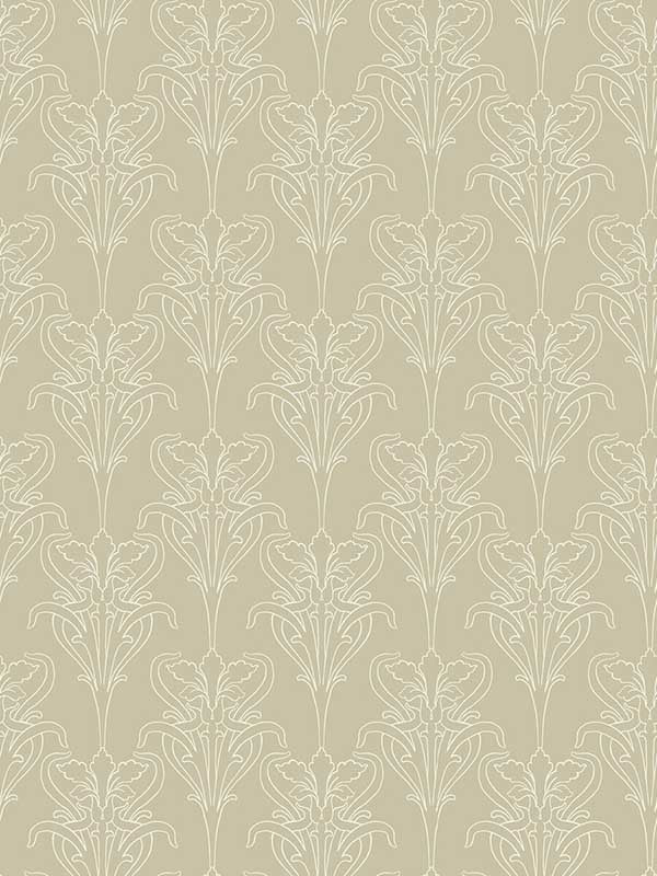 Alice wallpaper in beige color - pattern number WDR1065.WT.0 - by Winfield Thybony in the Archival Wallpaper Collection collection