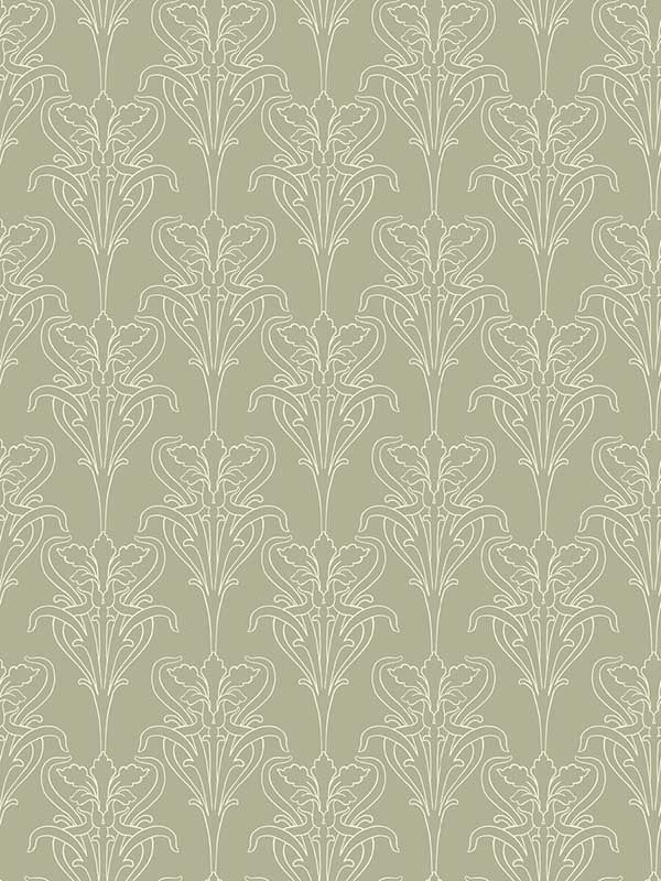 Alice wallpaper in french blue color - pattern number WDR1067.WT.0 - by Winfield Thybony in the Archival Wallpaper Collection collection