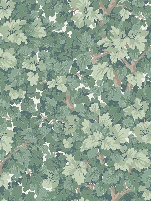 Walden wallpaper in forest color - pattern number WDR2001.WT.0 - by Winfield Thybony in the Historical Wallpaper Collection collection