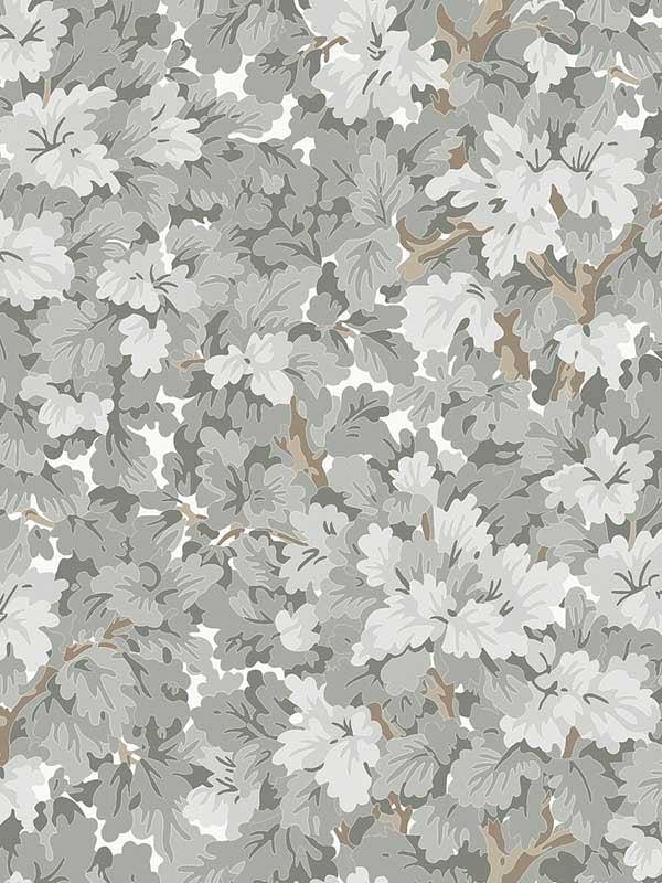 Walden wallpaper in fog color - pattern number WDR2002.WT.0 - by Winfield Thybony in the Historical Wallpaper Collection collection
