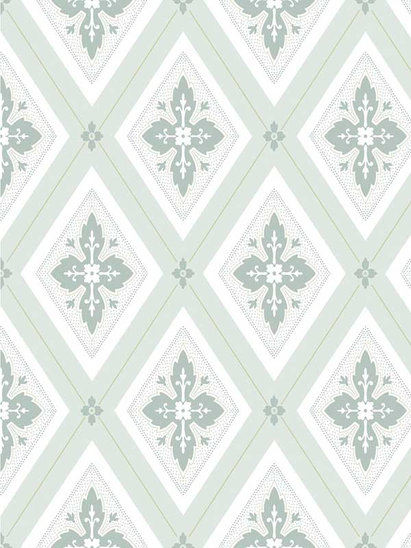 Lily wallpaper in grey color - pattern number WDR2016.WT.0 - by Winfield Thybony in the Historical Wallpaper Collection collection