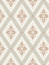 Lily wallpaper in apricot color - pattern number WDR2018.WT.0 - by Winfield Thybony in the Historical Wallpaper Collection collection
