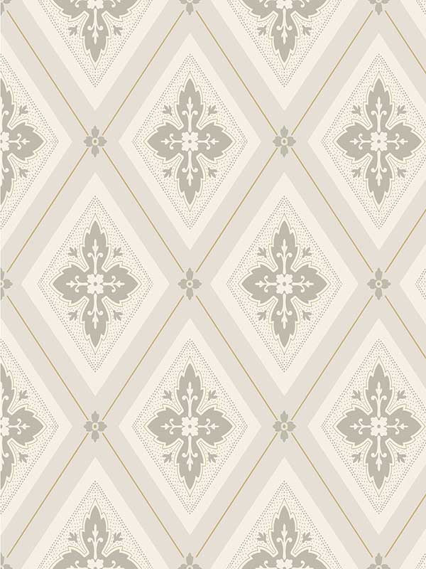 Lily wallpaper in charmeuse color - pattern number WDR2020.WT.0 - by Winfield Thybony in the Historical Wallpaper Collection collection