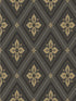 Lily wallpaper in onyx color - pattern number WDR2023.WT.0 - by Winfield Thybony in the Historical Wallpaper Collection collection