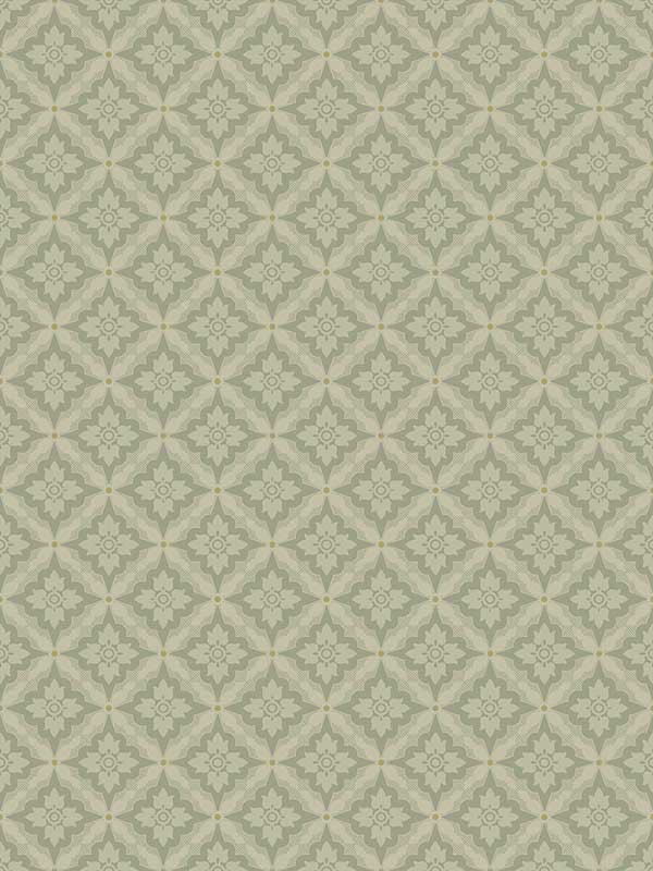 Malin wallpaper in green tea color - pattern number WDR2027.WT.0 - by Winfield Thybony in the Historical Wallpaper Collection collection