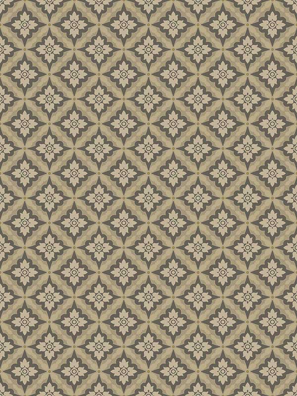 Malin wallpaper in wrought iron color - pattern number WDR2028.WT.0 - by Winfield Thybony in the Historical Wallpaper Collection collection