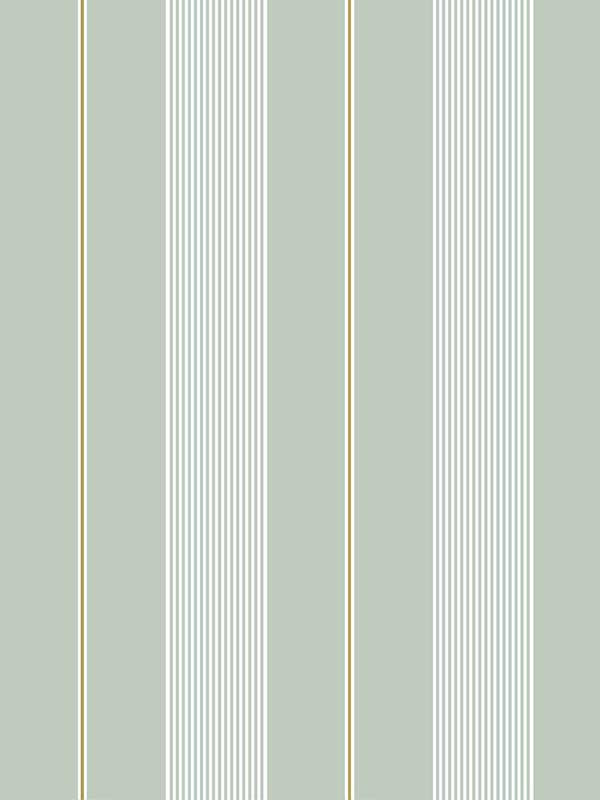 Oliver Stripe wallpaper in pale green color - pattern number WDR2031.WT.0 - by Winfield Thybony in the Historical Wallpaper Collection collection