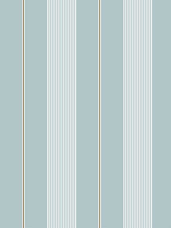 Oliver Stripe wallpaper in french blue color - pattern number WDR2032.WT.0 - by Winfield Thybony in the Historical Wallpaper Collection collection