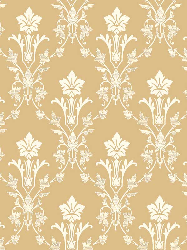 Carina wallpaper in saffron color - pattern number WDR2043.WT.0 - by Winfield Thybony in the Historical Wallpaper Collection collection