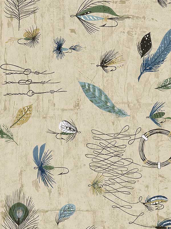 Thaxted wallpaper in thaxted shell color - pattern number CL72002 - by Carl Robinson in the Carl Robinson 21 The Gentleman collection