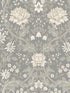 Honeysuckle Floral Prepasted fabric in daydream grey color - pattern number EP10008 - by Seabrook in the Etten Prepasted Wallcovering collection
