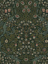 Victorian Garden Floral Prepasted fabric in greenery color - pattern number EP10104 - by Seabrook in the Etten Prepasted Wallcovering collection