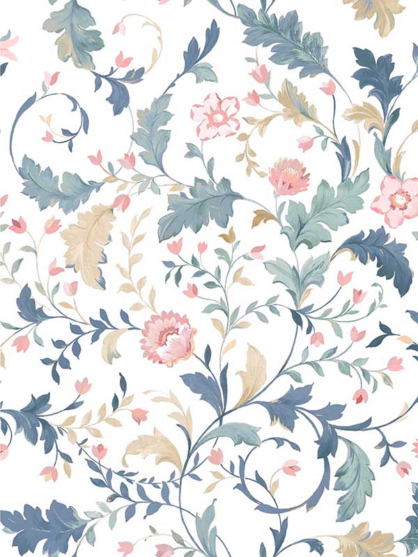 Litton wallpaper in dusky seaspray color - pattern number 130099 - by Laura Ashley in the Laura Ashley Spring Summer 2025 Collection collection