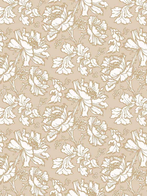 Tamara wallpaper in gold color - pattern number 130101 - by Laura Ashley in the Laura Ashley Spring Summer 2025 Collection collection