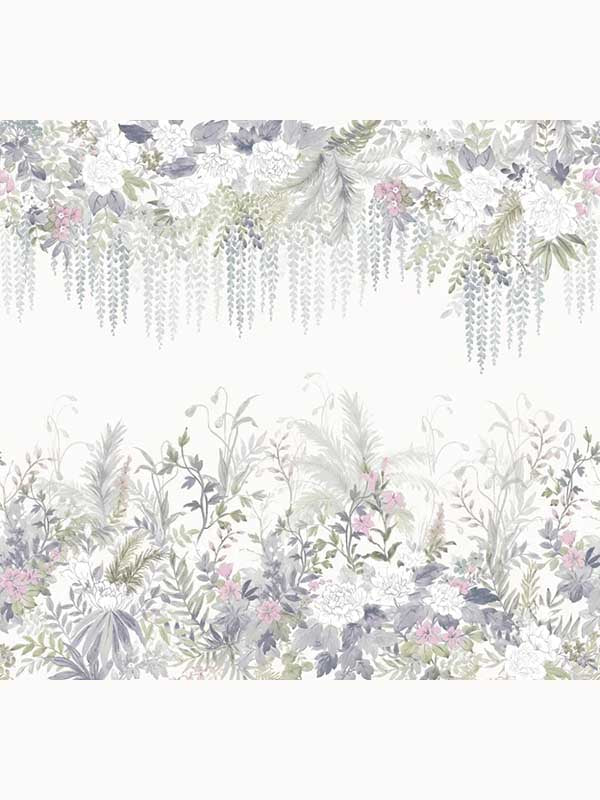 Linlithgow 6 Panel mural in pale lavender color - pattern number 130135 - by Laura Ashley in the Laura Ashley Spring Summer 2025 Collection collection