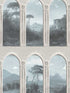 Exotic Vista Archway fabric in blue color - pattern number VRAD01-075 - by Veer Decor in the Adele collection