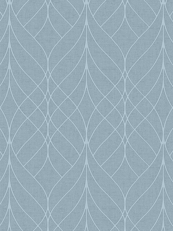 Linework Lattice wallpaper in aqua color - pattern number VRAD01-914 - by Veer Decor in the Adele collection