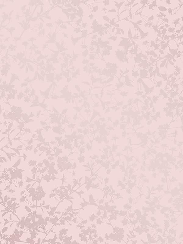 Shimmering Floral Canopy on Foil fabric in pink color - pattern number VRAD03-425 - by Veer Decor in the Adele collection