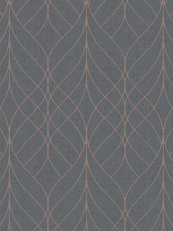 Linework Lattice wallpaper in gris color - pattern number VRAD09-914 - by Veer Decor in the Adele collection