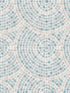 Mosaic Mirage fabric in blue color - pattern number VRAR01-367 - by Veer Decor in the Artifice collection