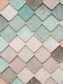Vintage Tiles wallpaper in multi pastel color - pattern number VRAR04-067 - by Veer Decor in the Artifice collection
