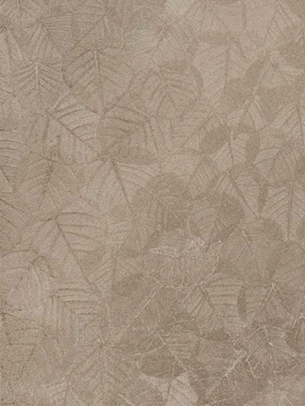 Luminous Leaf on Foil Ultra Fine Emboss fabric in gold color - pattern number VRBT02-896 - by Veer Decor in the Botanique collection