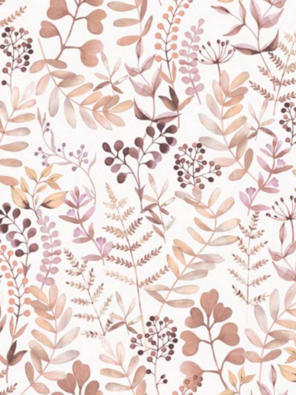 Olivia Botanical wallpaper in pink color - pattern number VRBT03-586 - by Veer Decor in the Botanique collection