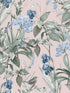 Mint Birds Dragonflies Botanical wallpaper in pink color - pattern number VRBT03-746 - by Veer Decor in the Botanique collection