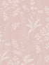 Wildflower Silhouettes fabric in pink color - pattern number VRBT12-825 - by Veer Decor in the Botanique collection