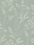 Wildflower Silhouettes fabric in sage color - pattern number VRBT14-825 - by Veer Decor in the Botanique collection