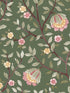 Vintage Botanical Blooms wallpaper in forest green color - pattern number VRBT14-991 - by Veer Decor in the Botanique collection