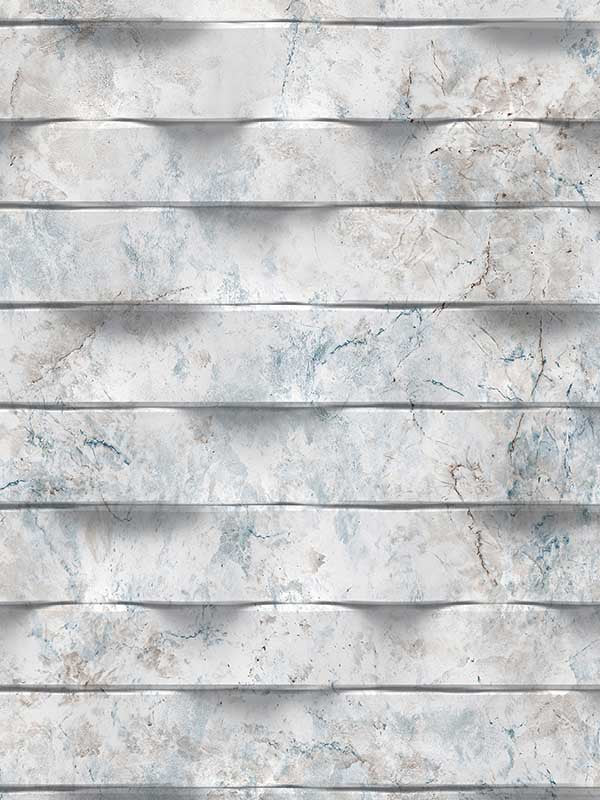 Wavy Marble Stripe fabric in blue color - pattern number VRBR01-997 - by Veer Decor in the Brut collection