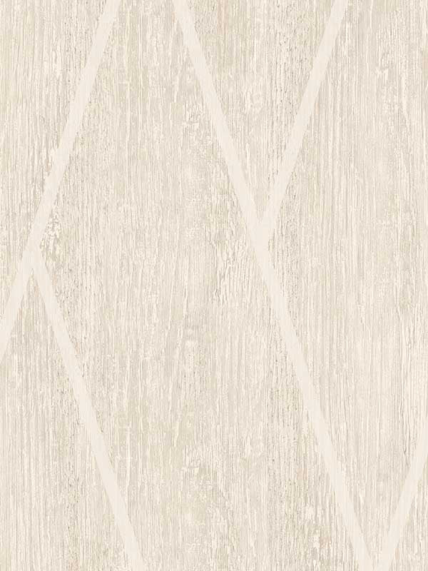 Chevron Woodgrain wallpaper in ecru color - pattern number VRBR07-757 - by Veer Decor in the Brut collection