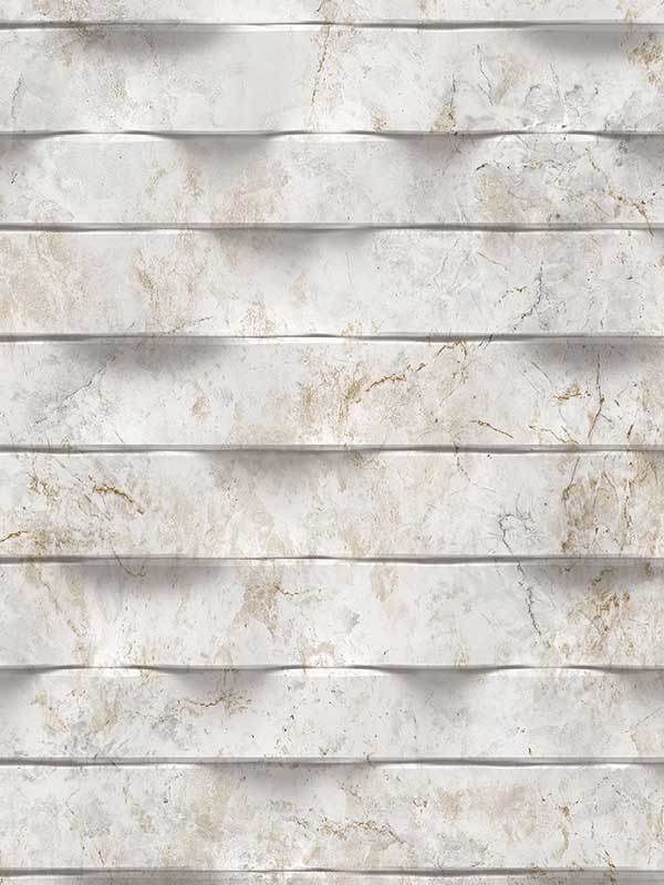 Wavy Marble Stripe wallpaper in beige color - pattern number VRBR07-997 - by Veer Decor in the Brut collection