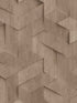 Geo Wood Block Illusion fabric in taupe color - pattern number VRBR08-447 - by Veer Decor in the Brut collection
