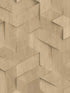 Geo Wood Block Illusion fabric in beige color - pattern number VRBR17-447 - by Veer Decor in the Brut collection