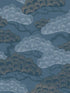 Bonsai Grove fabric in blue color - pattern number VREL01-446 - by Veer Decor in the Elegance collection