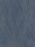 Gatsby Glamour fabric in blue color - pattern number VREL01-658 - by Veer Decor in the Elegance collection