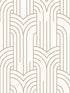 Arch Deco fabric in gold color - pattern number VREL02-124 - by Veer Decor in the Elegance collection