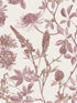 Botanical Print fabric in red color - pattern number VREL10-854 - by Veer Decor in the Elegance collection
