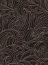 Big Wave fabric in black color - pattern number VREL10-926 - by Veer Decor in the Elegance collection