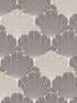 Giant Art Deco Gingko Leaf fabric in aqua color - pattern number VREL19-046 - by Veer Decor in the Elegance collection
