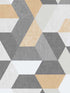 Loft Geometric fabric in yellow color - pattern number VRLO09-905 - by Veer Decor in the Loft collection