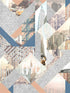 NYC Geo Collage wallpaper in peach color - pattern number VRLO05-015 - by Veer Decor in the Loft collection