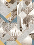 NYC Geo Collage fabric in yellow color - pattern number VRLO02-015 - by Veer Decor in the Loft collection