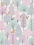 Enchanted Forest fabric in pink color - pattern number VRKG03-615 - by Veer Decor in the My Kingdom collection